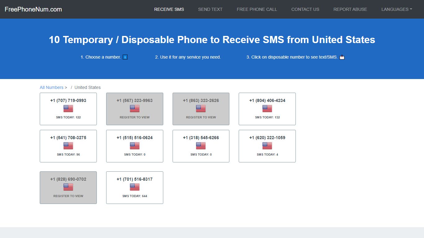 📲 Disposable Number To Receive SMS 2022 United States - Free Phone Num